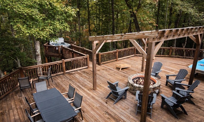 My Mountain Cabin | Blue Ridge Cabin w Hot tub, Firepit, Game Rm; Pets ok, 7Acres