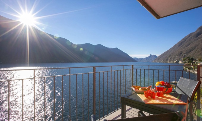 Albogasio Apartment | Blue View Lugano Lake - Waterfront Cocoon, Valsolda, Italy