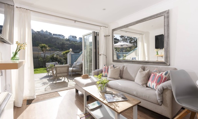 Polzeath Cottage | Bluebirds is perfectly positioned just fifty metres from Polzeath Beach