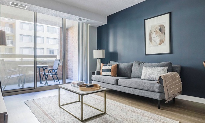 Connecticut Ave - K Street Apartment | Blueground | Connecticut Ave/K St, balcony, nr White House