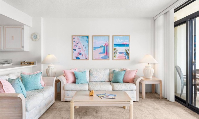 North Ocean City House | Blush & Blue at the Irene– Beachfront Balcony + Gameroom