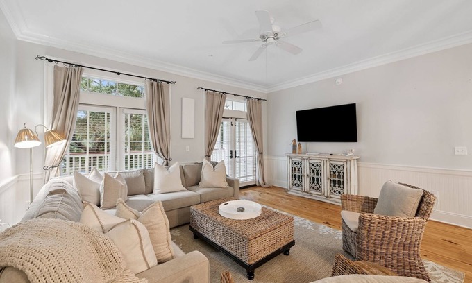 Beach District Condo | Book for Fall! Slice of 30A - Gulf Views, Close to Beach Club! 1 Block to Town Center! Balcony View!