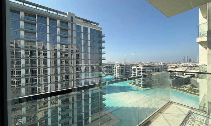 Bur Dubai Apartment | Bookable - 2.5-Bedroom in District One Residences, Crystal Lagoon Views