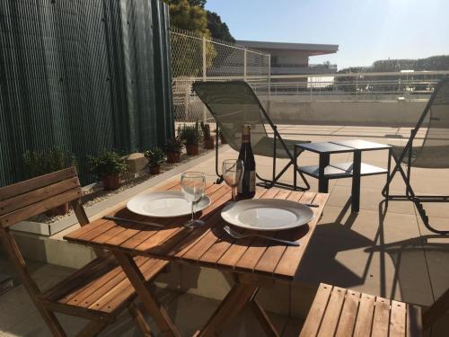 Villeneuve Loubet Beach Apartment | Bord de mer, studio avec terrasse
