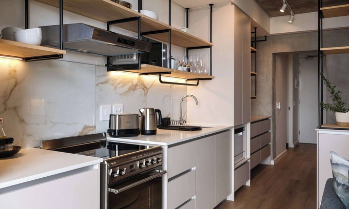 Three Anchor Bay Apartment | Brand New Elegant Studio, Sea Views, Aircon, Pool