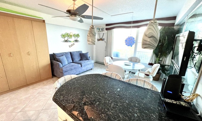 East Daytona Apartment | Brand new pool just opened! Close to Hard Rock, balcony, ocean view, beach front