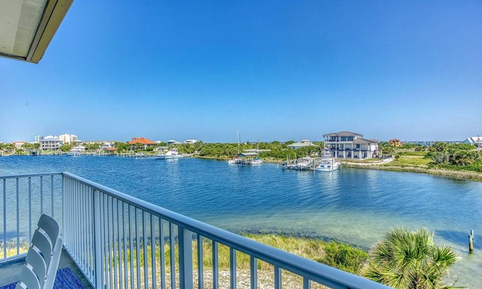 Plaza Primera House | Breath-taking views of Sabine Bay from this beautifully decorated townhome!