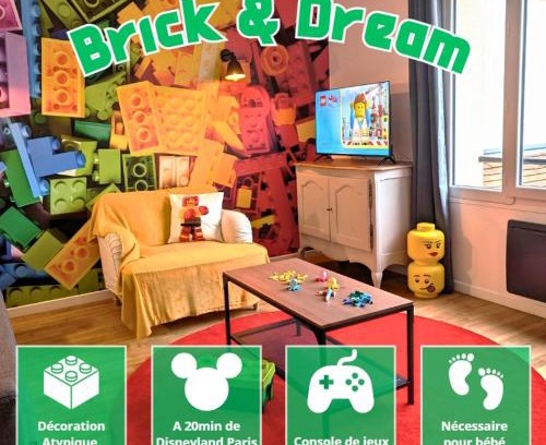 Mortcerf Apartment | Brick and Dream - 20min Disneyland - Familly - Parking