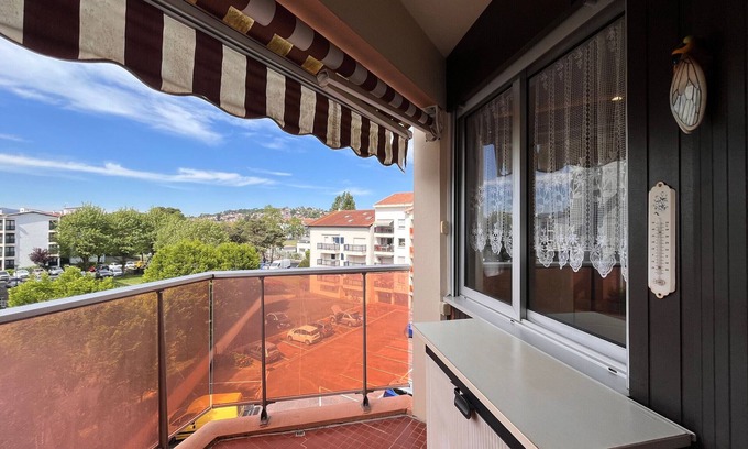 Saint-Jean-de-Luz Apartment | Bright 2-Bedroom Apt, Terrace, Elevator, Free Parking, Walk to Beach and Town Center!