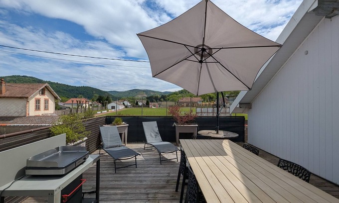 Le Thillot Apartment | Bright accommodation for 2 in the High Vosges