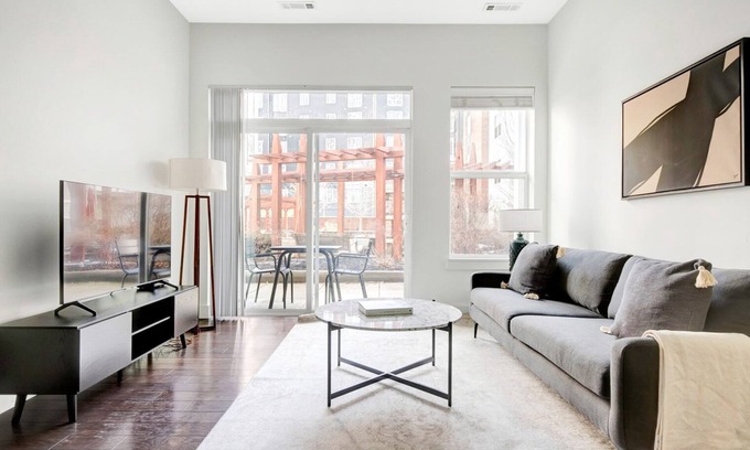 Cambridge Apartment | Bright Alewife 1BR w/in-unit W/D close to shopping center, by Blueground