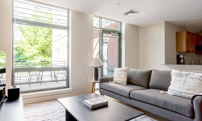 Central Square Apartment | Bright Somerville 1BR w/W/D in Building, nr Harvard & MIT, by Blueground
