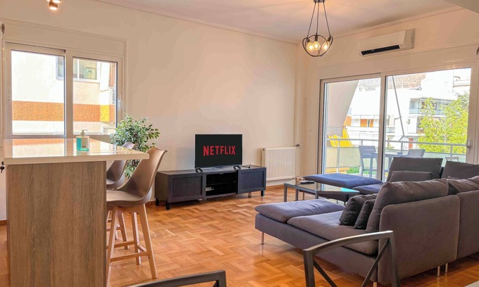 Glyfada Apartment | Bright & Spacious Flat near Glyfada Center