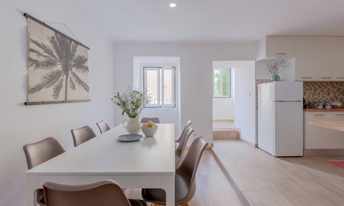 Santo Estevao Apartment | Bright & Spacious W/Orange Tree Patio Apartment by TimeCooler