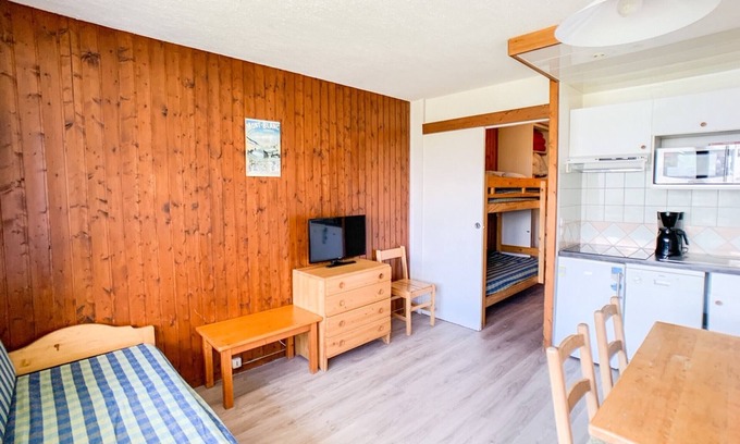 Le Lavachet Apartment | Bright studio in Tignes - 4 ppl, balcony, ski locker, pets allowed