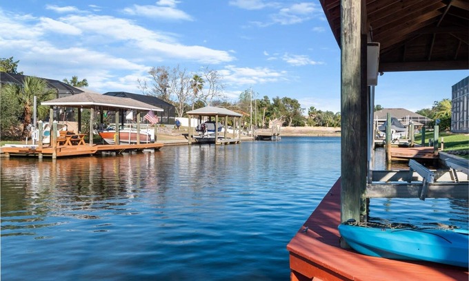 Palm Harbor House | Bring Your Boat Heated Pool spa Dock Beach