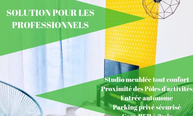 Villepinte Apartment | BtoBed - Location Professionnelle - Studio Confort Parking Gratuit Villepinte - Proche Parc des Expositions et Aéroport CDG