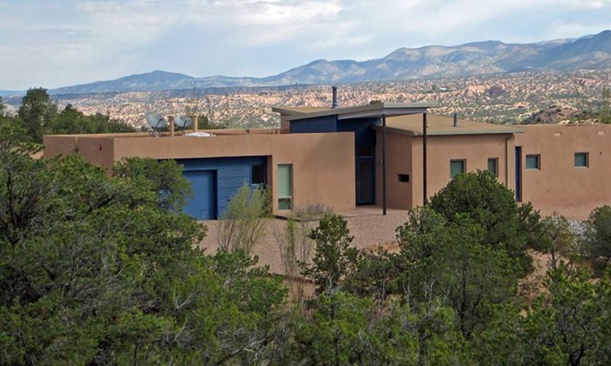 Tesuque Hills House | Butterfly House: Modern Home, Direct Mountain Views, 1 Acre, Near Santa Fe Opera