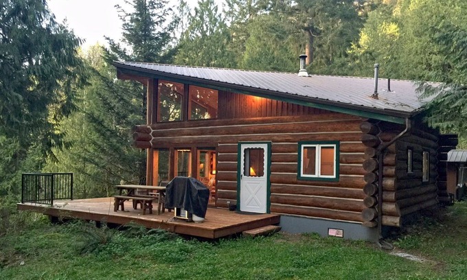 Maple Falls Cabin | Cabin #97 - 'pinecone' Log Cabin at the Lake that is Pet-friendly!