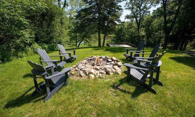 Troy Mills Cabin | Cabin on Wapsi - Waterfront Relaxing Retreat, RV pad & hookups, farm next door
