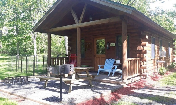 Lodi Cabin | Cabin w private hot tub - dog-friendly