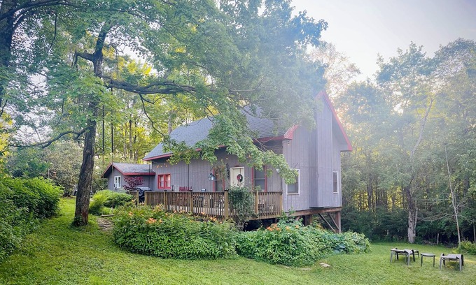 Todd Cabin | Cabin with yard, fireplace, pet friendly, near Boone, New River