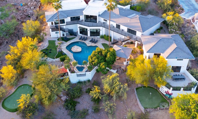 Copeland Hill House | Camelback Mountain Mansion - Micro-resort, Views, Golf, Heated Pool, Game Room