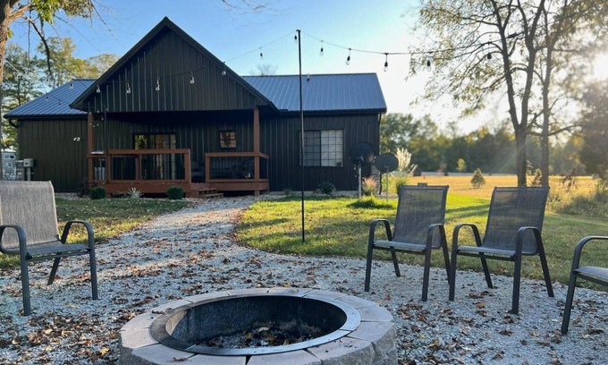 Brookville Cabin | Campfire/grill/full-kitchen, Cabin near Brookville Lake
