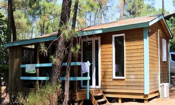 Joyeuse House | Camping Bois Simonet**** - Chalet Mimosa 3 rooms 5/7 people Air-conditioned