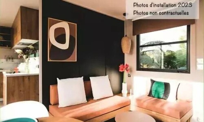Peigney House | Camping de la Liez * - Mobile home New Loggia 3 Rooms 4 People Air-conditioned