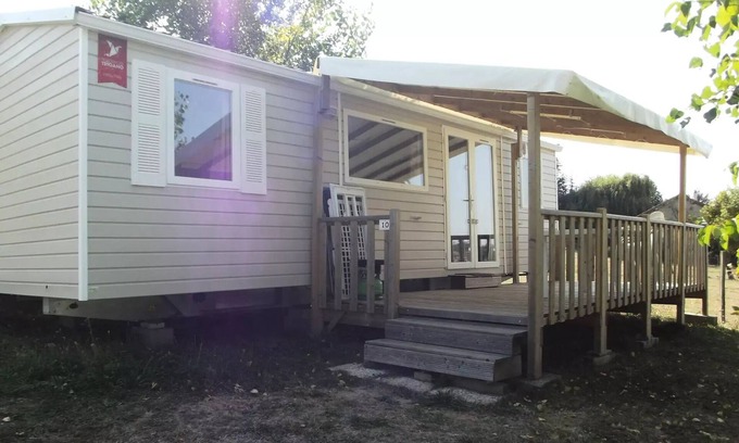 Le Grand Serre House | Camping le Grand Cerf * - Mobile home Comfort 6p (35m2) with covered terrace, air conditioning 6 people