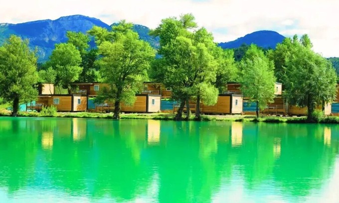 Chatillon-en-Diois House | Camping Le Lac Bleu* - Premium Space 33m² - TV air conditioning for 6 people