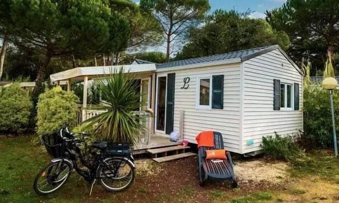 La Flotte House | Campsite La Grainière* - Mobile home Comfort 3 rooms 4 people air-conditioned - TV