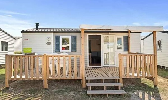 Beauvoir House | Campsite Les Pommiers du Mont Saint Michel * - Mobile home Classic 3 rooms 4 people - TV