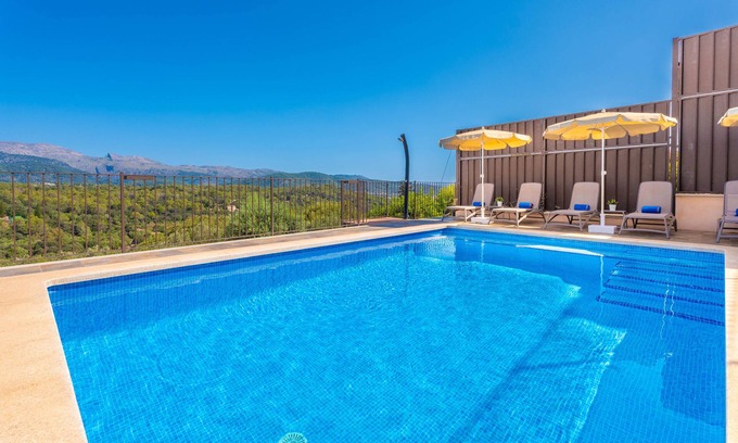 Buger Villa | CAN JAUME FUSTER - Great house with breath-taking views and private pool Free WiFi