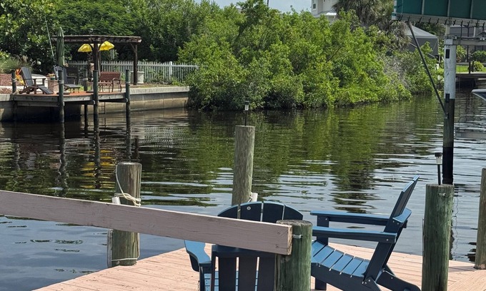 Gulf Cove House | Canal front w private dock, 3-bedroom 2 bath home in beautiful Port Charlotte.