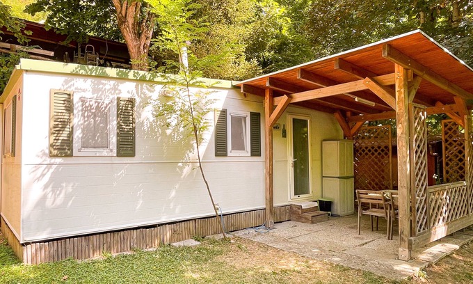 Palazzuolo sul Senio RV Rental | Caravan "Le Sorgenti - Mobile Home 46" with Mountain View, Private Garden & A/C