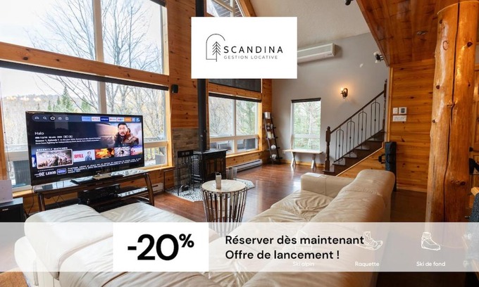 Val-des-Lacs Ski Chalet | Carriole - Private Hot Tub - Hiking and Skiing