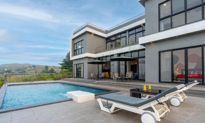 Mahiravani Villa | Casa Boho by StayVista - Contemporary design, Farm-view, Swimming pool & Indoor games for a chic retreat