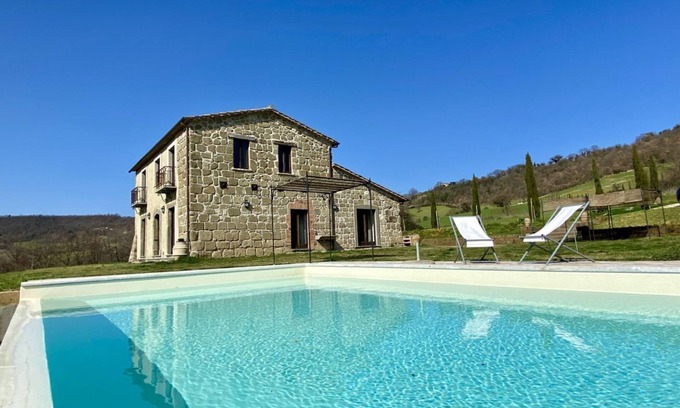 Castiglione in Teverina Villa | Casale Pietra, surrounded by greenery