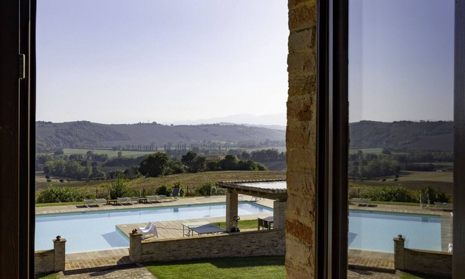 Santa Maria Nuova Villa | CASTAGNA apartment 110 sqm with shared swimming pool.