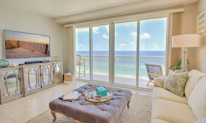 Miramar Beach Condo | CELADON BEACH ~ Reserved Parking~Wraparound Balcony ~Free Beach Service! 3 Bedrooms & 3 Baths!