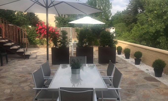 Montejo de la Sierra Cottage | Centeno rural house, Terrace, BBQ Garden, Fireplace, wifi, Hayedo Montejo