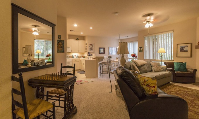 Three Rivers Villa | Center model of lux triplex with kaweah river running by property.