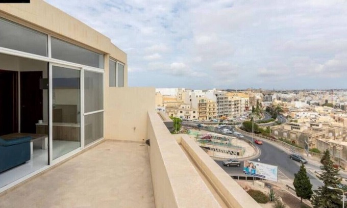 Msida Apartment | Central & Spacious Penthouse w/1BR + City View