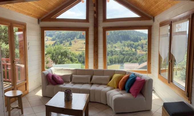Basse-sur-le-Rupt Ski Chalet | Chalet 4 Avec Confort et vue Panoramique, au Calme. Idéal Pour ski et Randos
