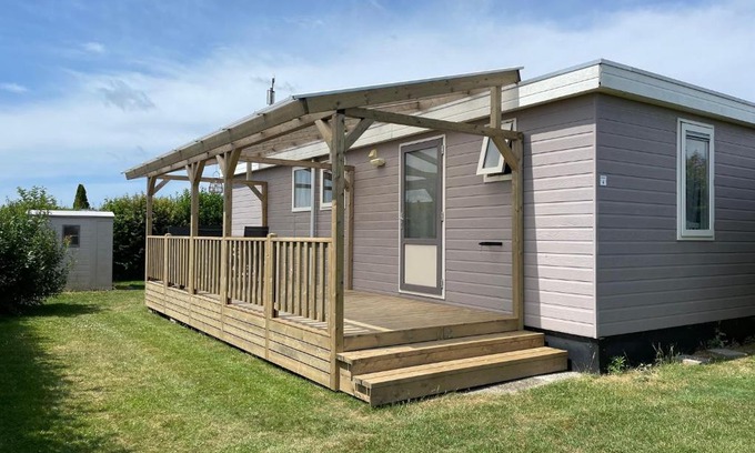 Rockanje Other | Chalet Boerennest - Heerlijk chalet met overkapt terras en 3 slaapkamers - max 5 pers - 3 km van Noordzee - locatie op camping Moorhoek 10