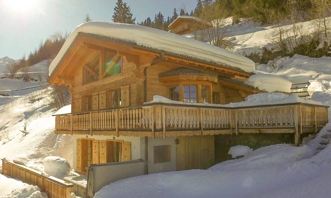 Riddes Ski Chalet | Chalet Chocolat - Jacuzzi Sauna Views Ski-In Ski-Out - La Tzoumaz, 4 Vallees