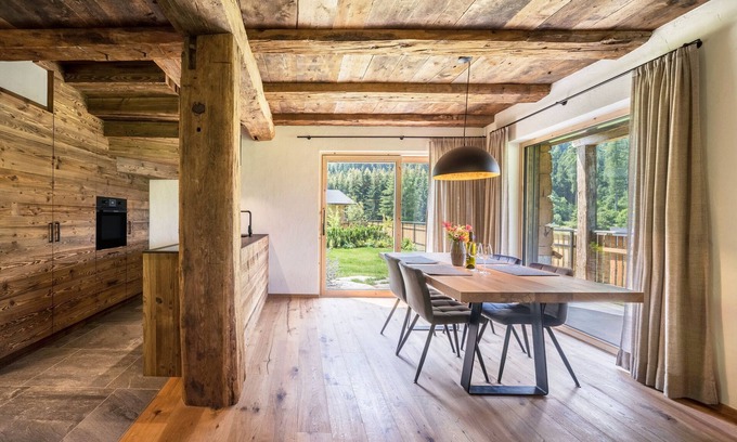 San Leonardo in Passiria Ski Chalet | Chalet 'Zu Wosser' with Mountain View, Private Terrace and Garden