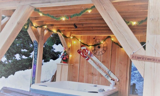 Montchavin Apartment | Chalet Miravidi, Montchavin-La Plagne, Jacuzzi & Sauna